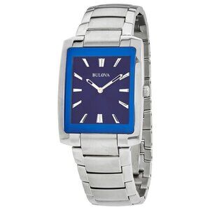 NWT Authentic Bulova Classic Blue Dial Men's Watch